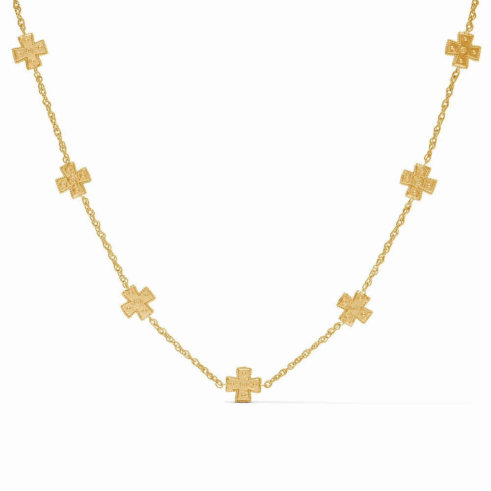 Canterbury Delicate Station Necklace Gold