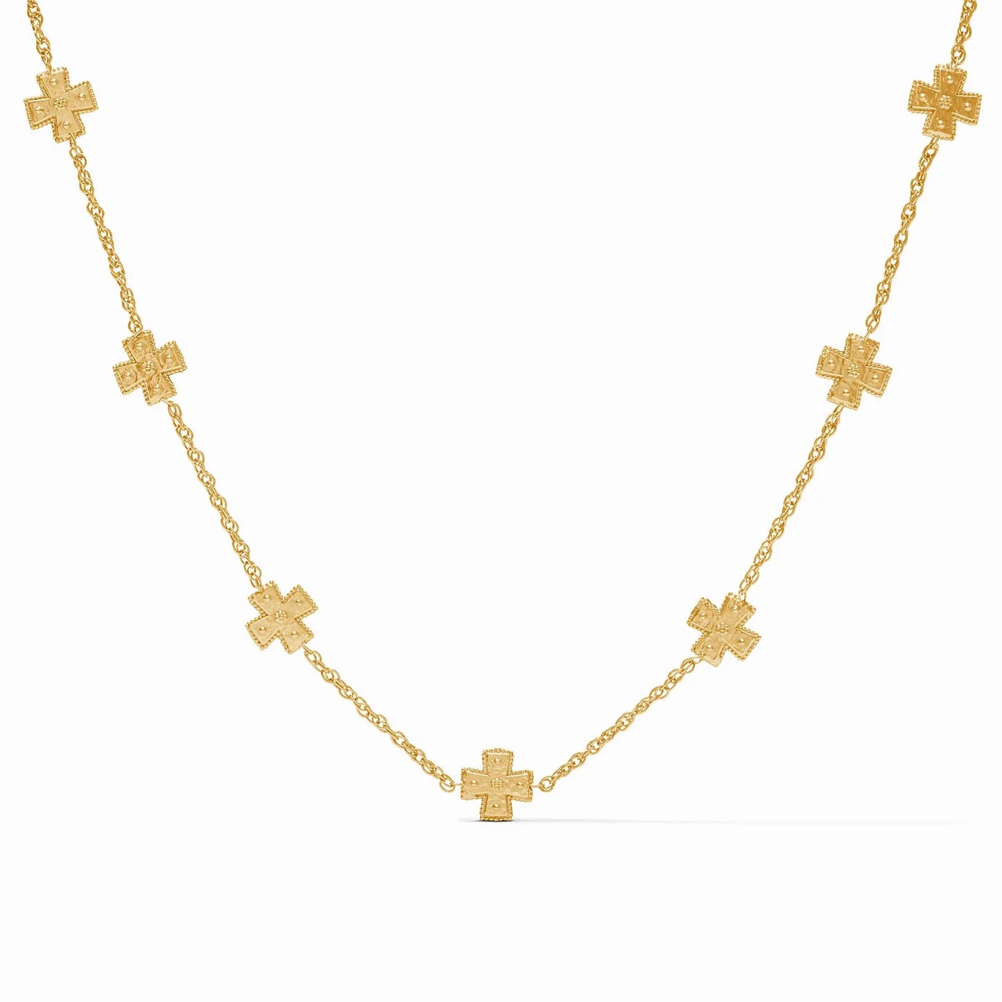 Canterbury Delicate Station Necklace Gold