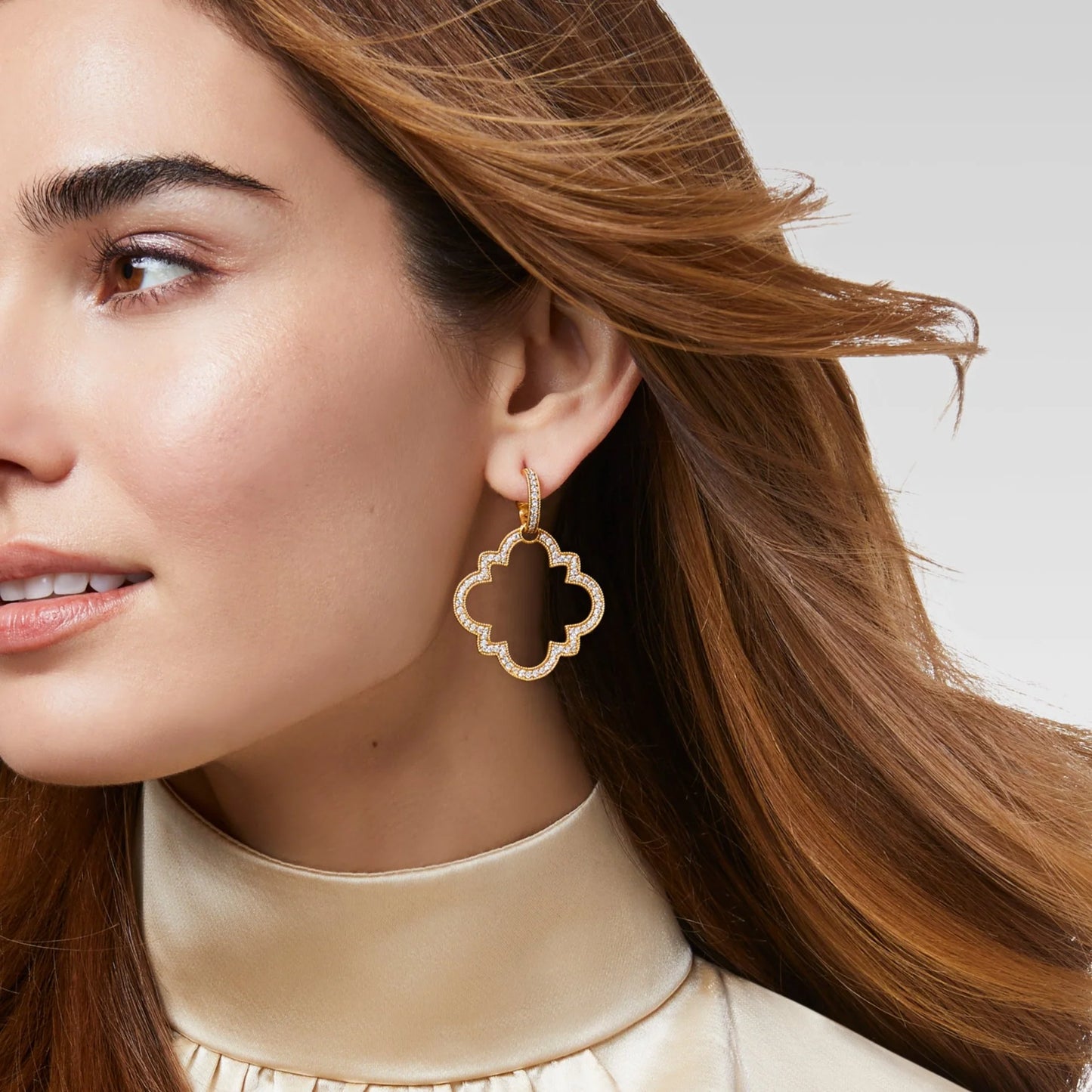 Odette Statement Hoop & Charm Earring