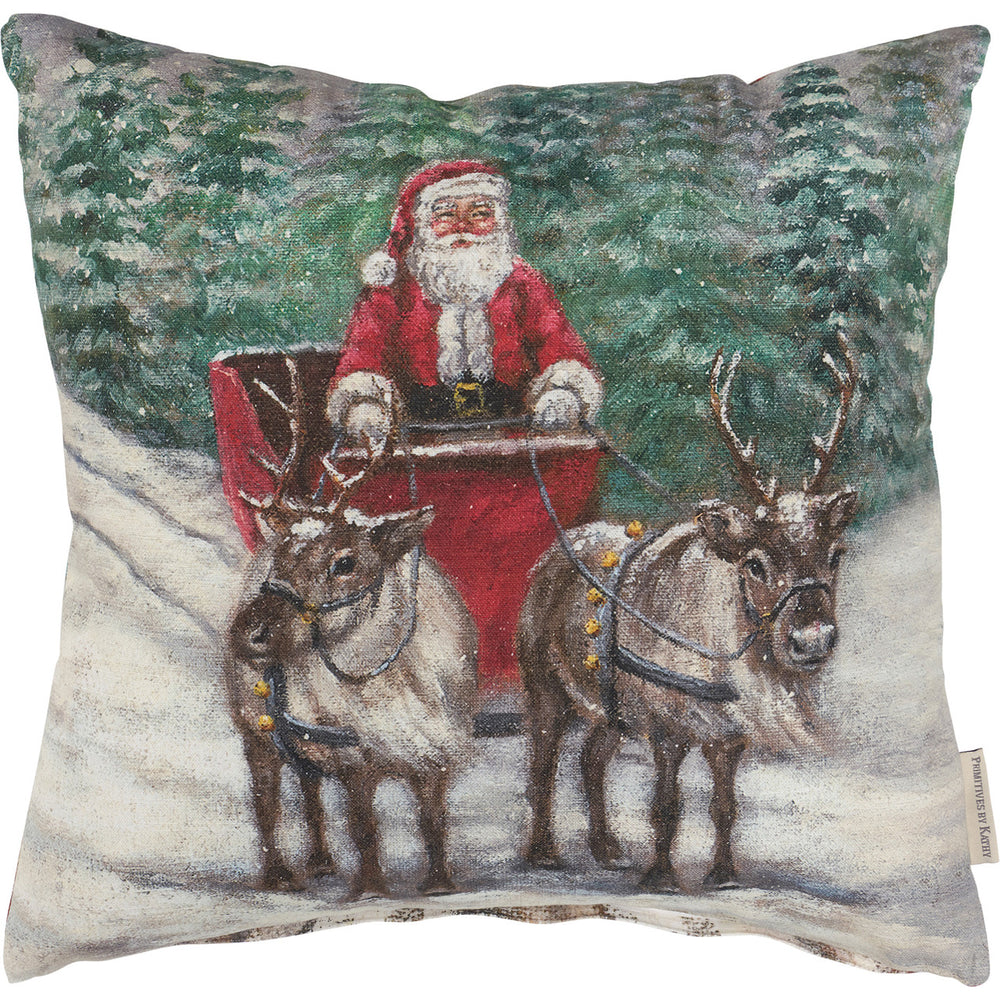 Santas Sleigh Pillow