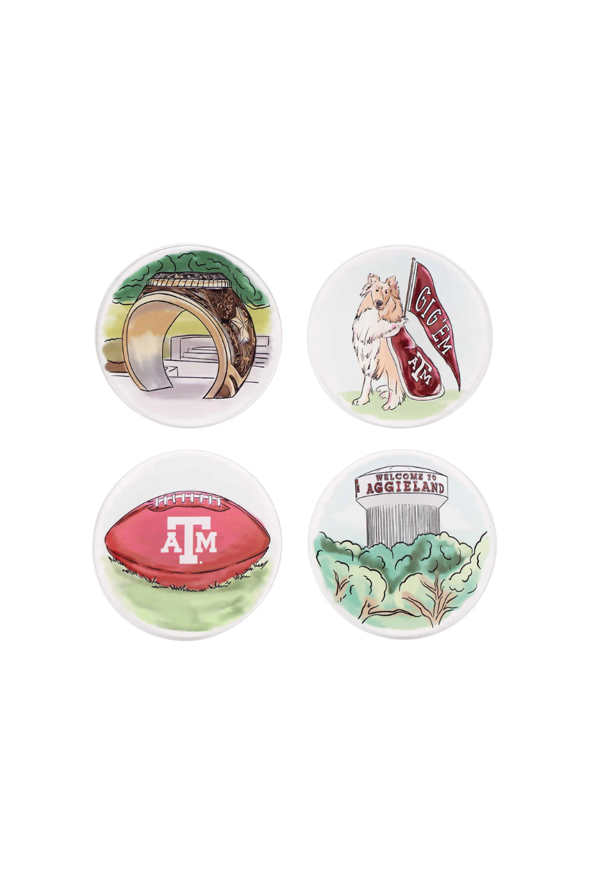 Texas A&M Coaster Set - 4ct