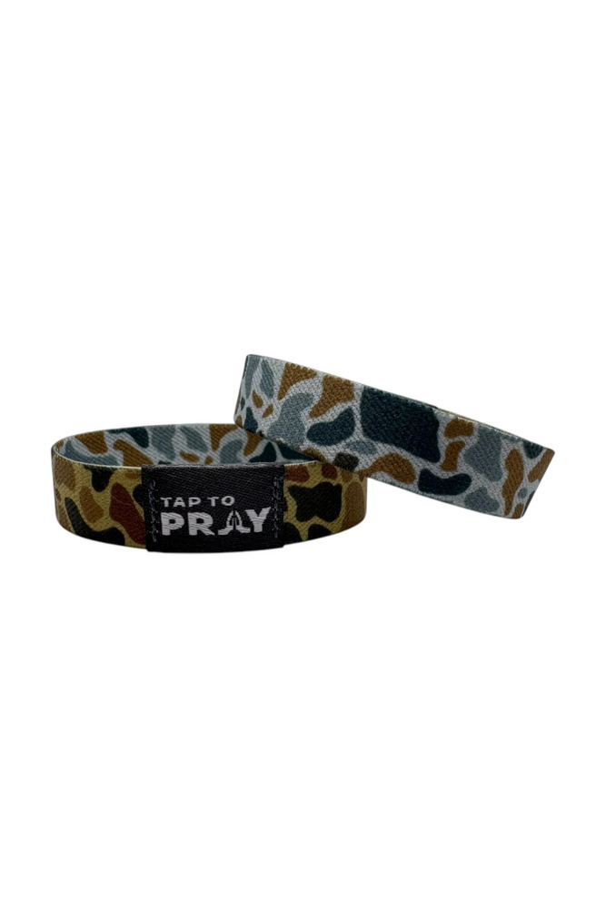 Tap To Pray™ Wristbands - River Rock Camo Sahara and Copper