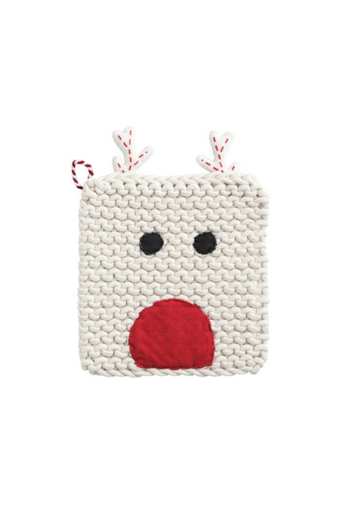 Reindeer Christmas Potholder