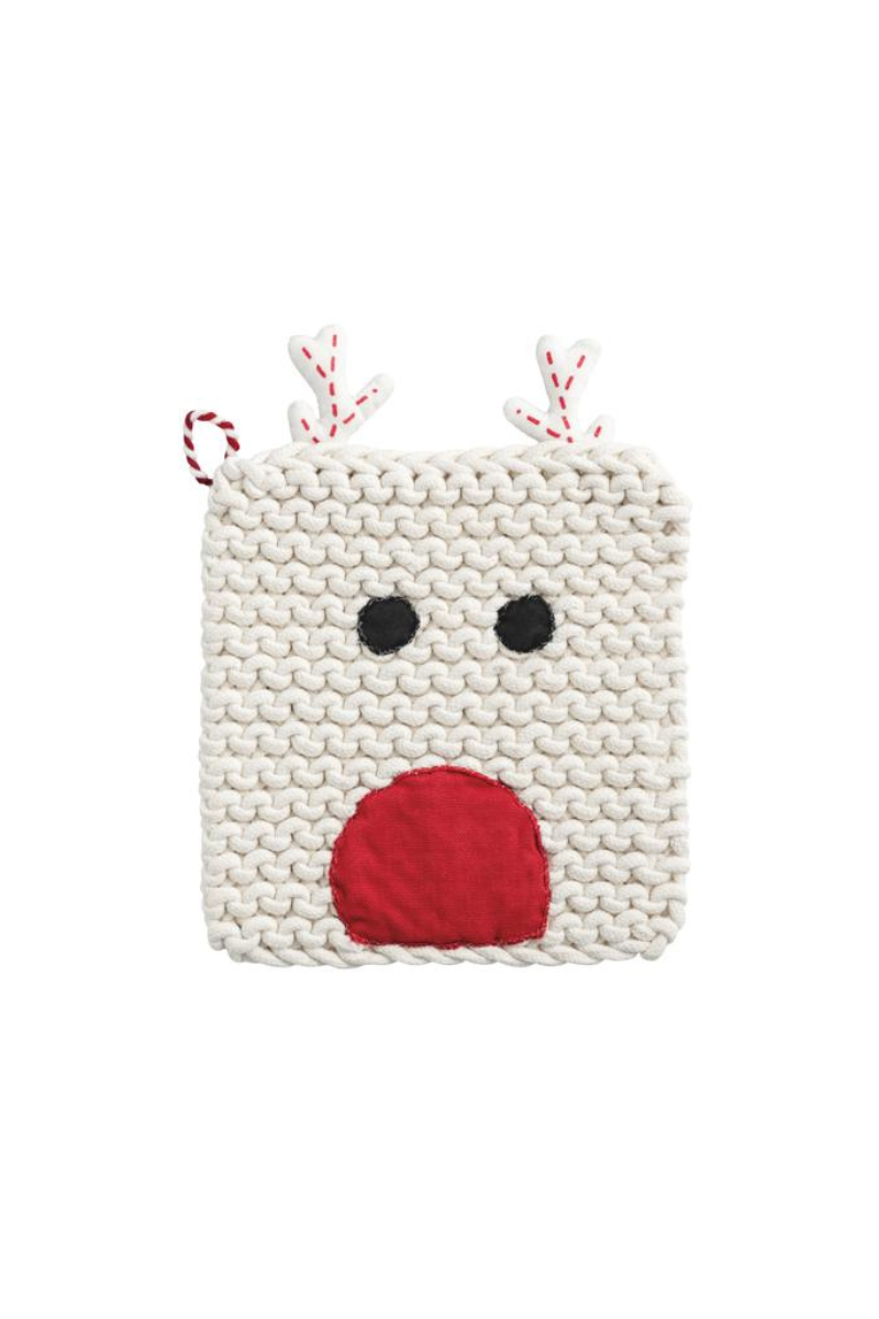 Reindeer Christmas Potholder