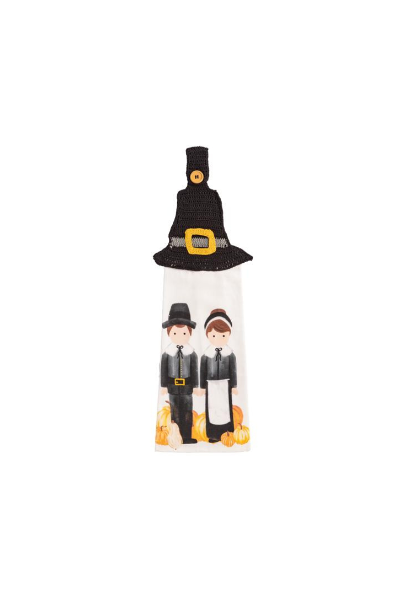Pilgrim Hat Hanging Tea Towel