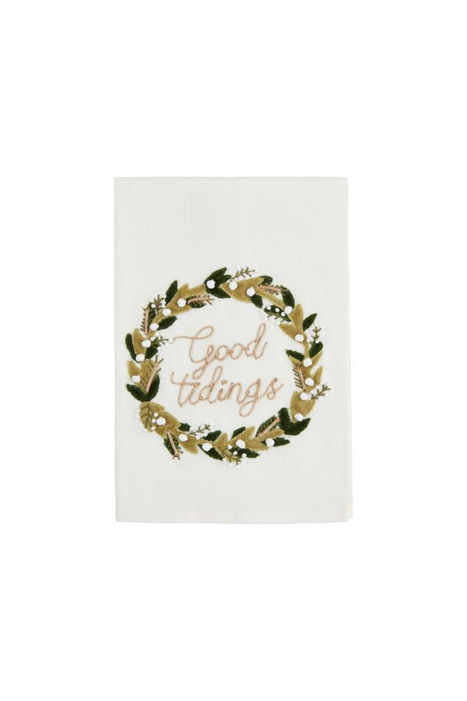 Velvet Wreath Tea Towel