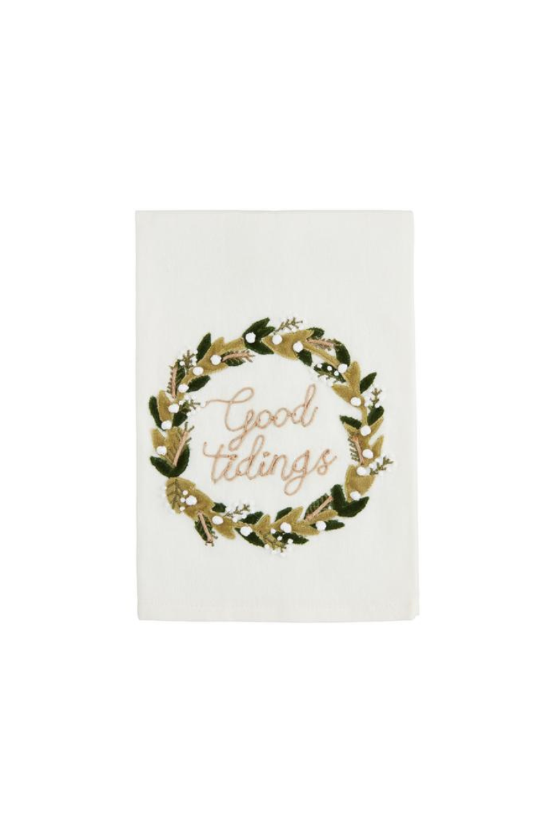 Velvet Wreath Tea Towel