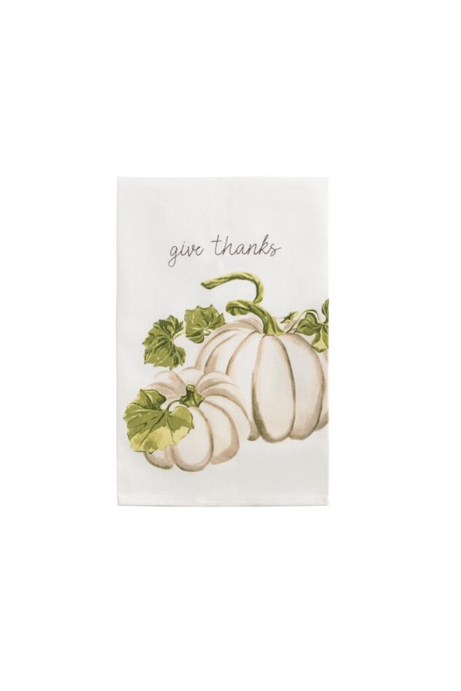 White Pumpkin Tea Towel