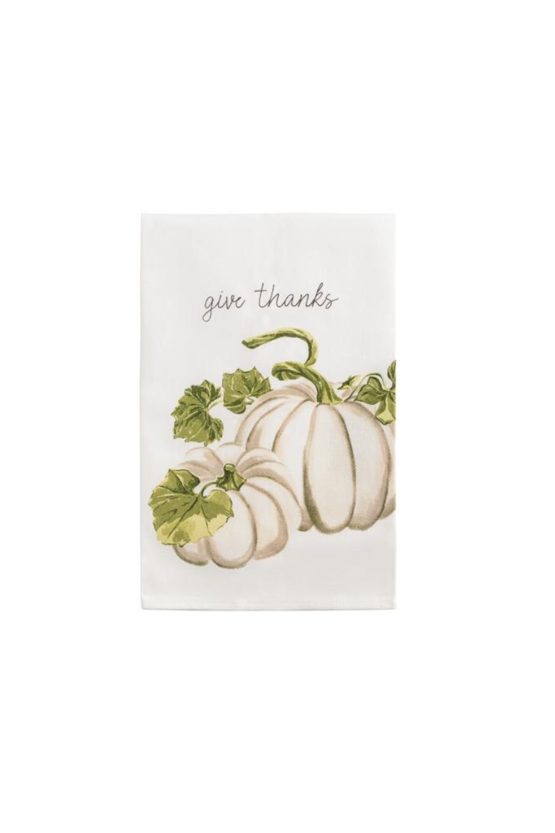 White Pumpkin Tea Towel