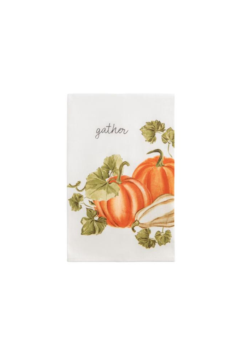 Gather Pumpkin Tea Towel