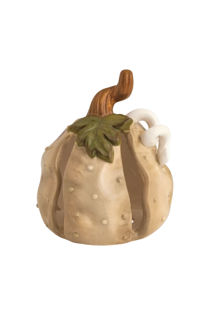Textured Stoneware Pumpkin - Medium
