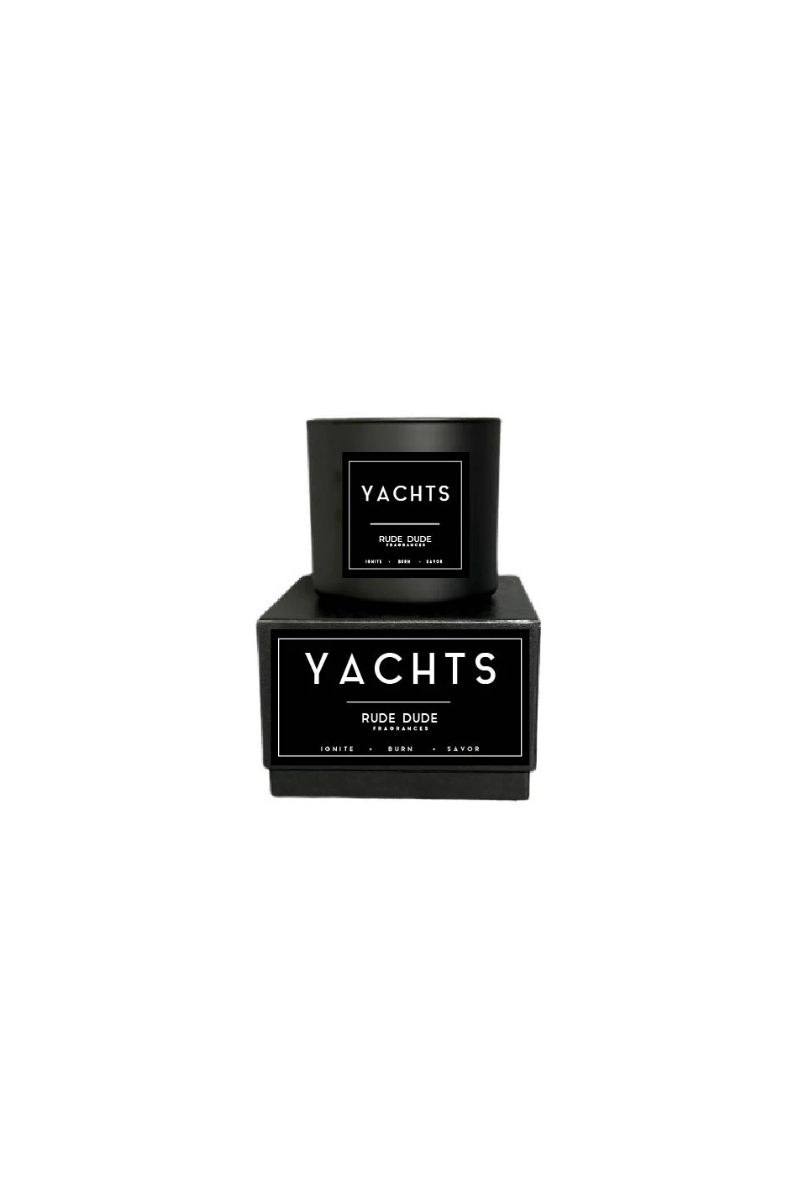 Yachts Black Glass Candle - 9oz
