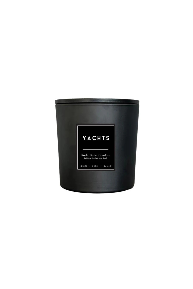 Yachts Black Glass Candle - 55oz