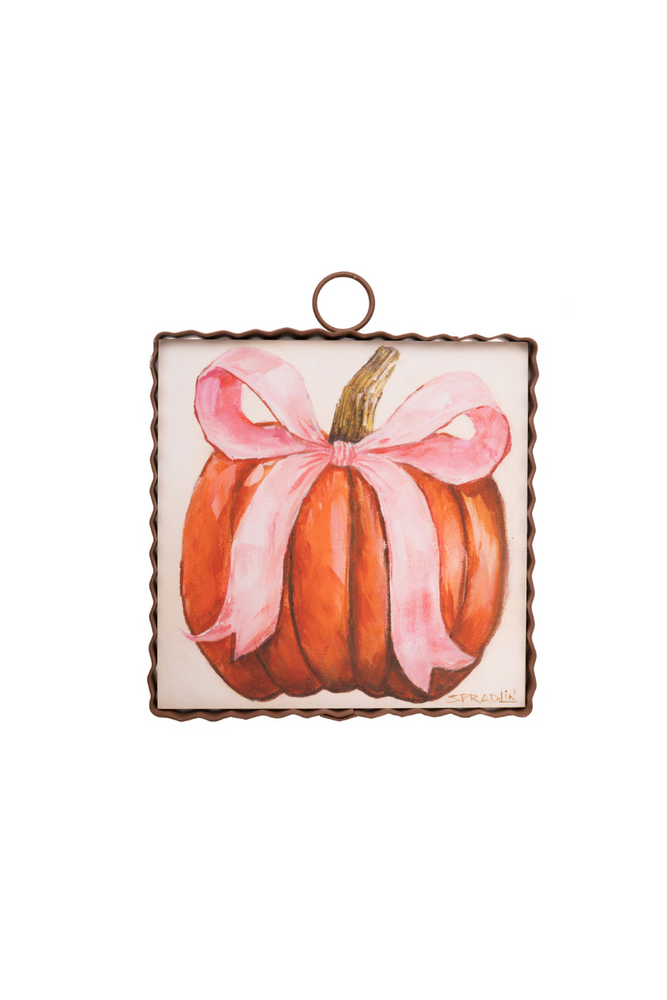 Mini Gallery Pink Ribbon Pumpkin