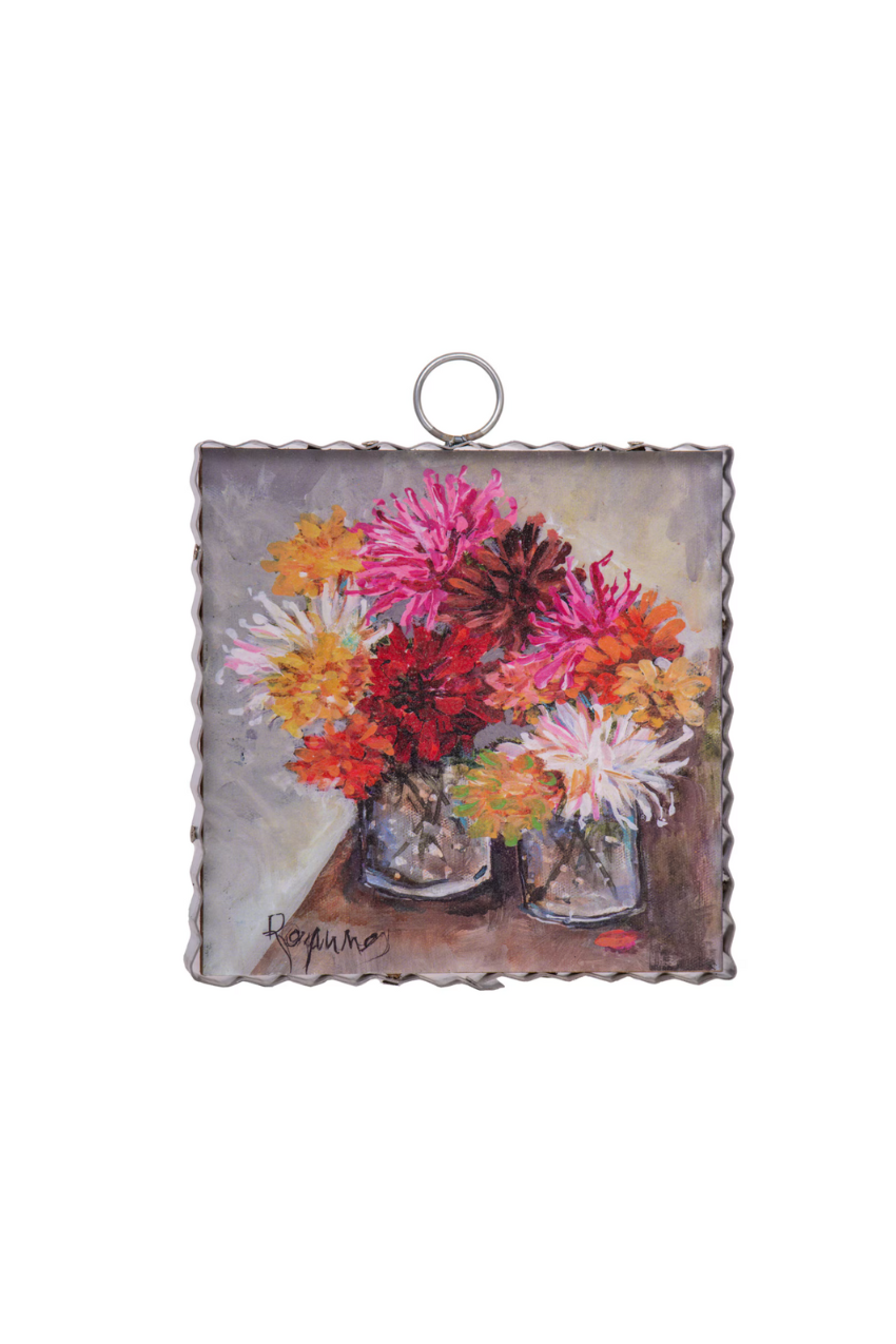 Mini Gallery Rozie's Jar of Zinnia's