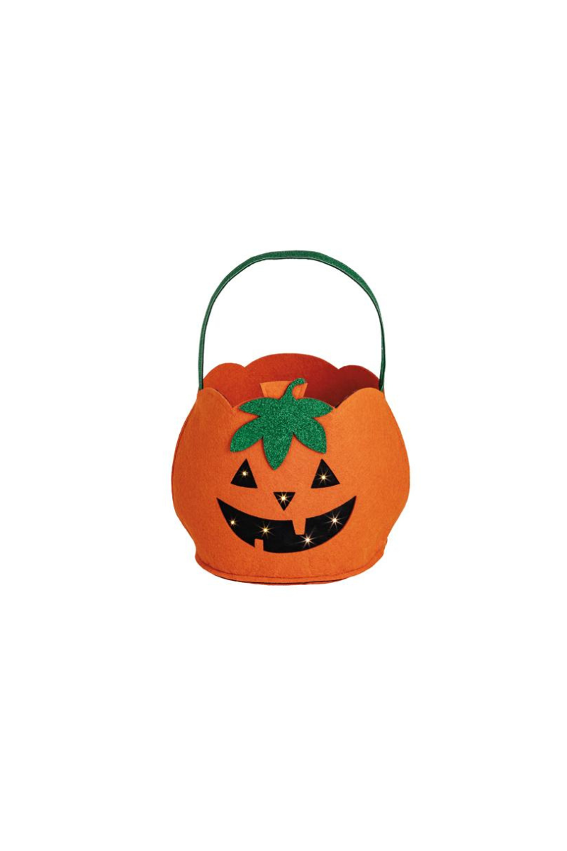 Pumpkin LED Treat Bucket