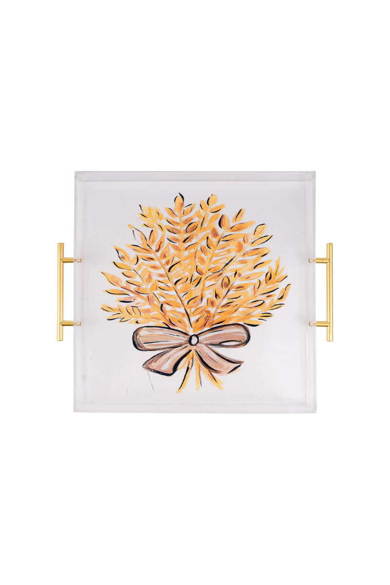 Bountiful Wheat Acrylic Tray