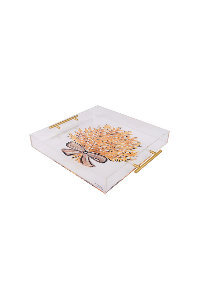 Bountiful Wheat Acrylic Tray