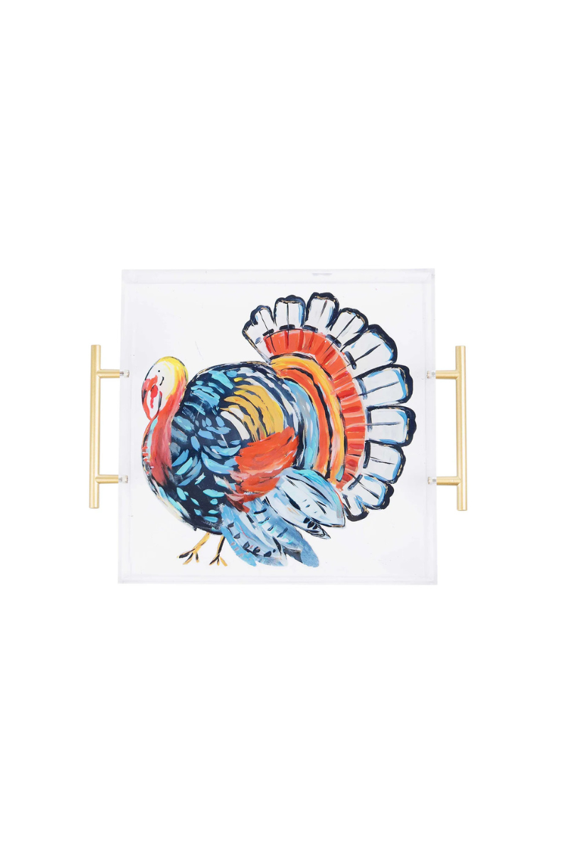 Colorful Turkey Acrylic Tray