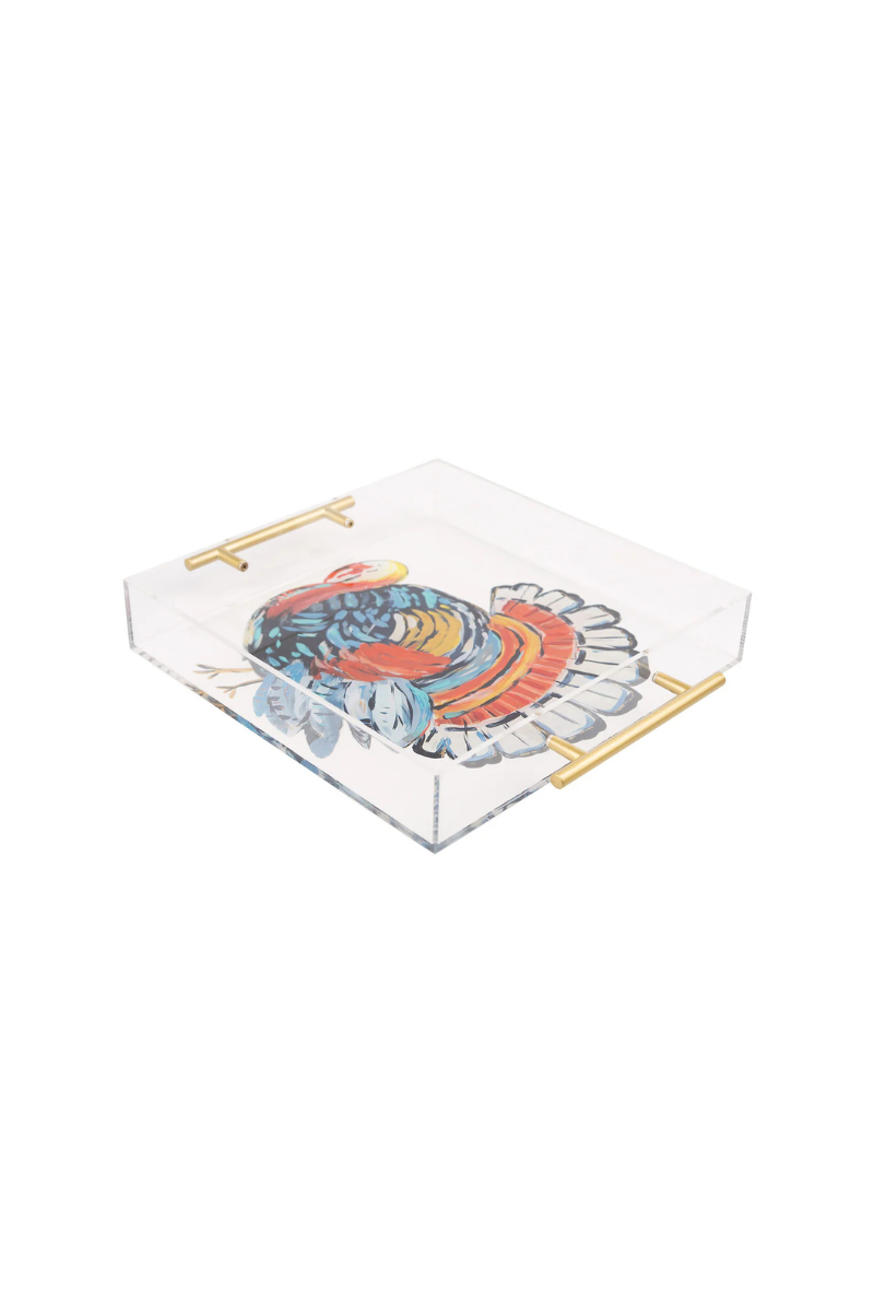 Colorful Turkey Acrylic Tray
