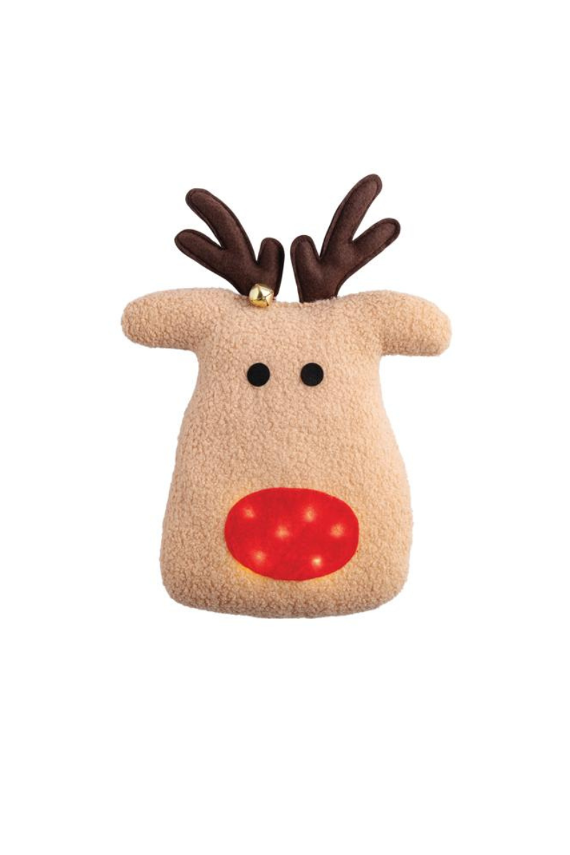 Reindeer Sherpa Pillow