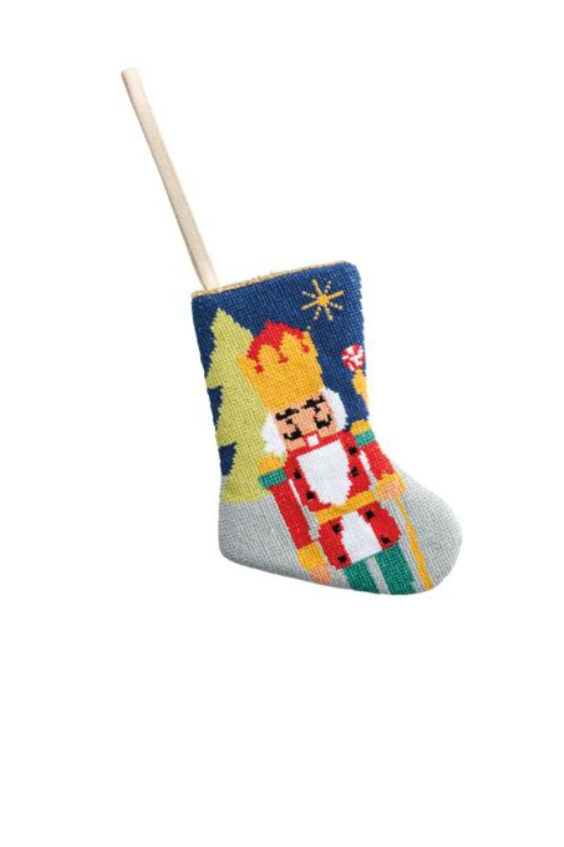 Nutcracker Needle Point Stocking