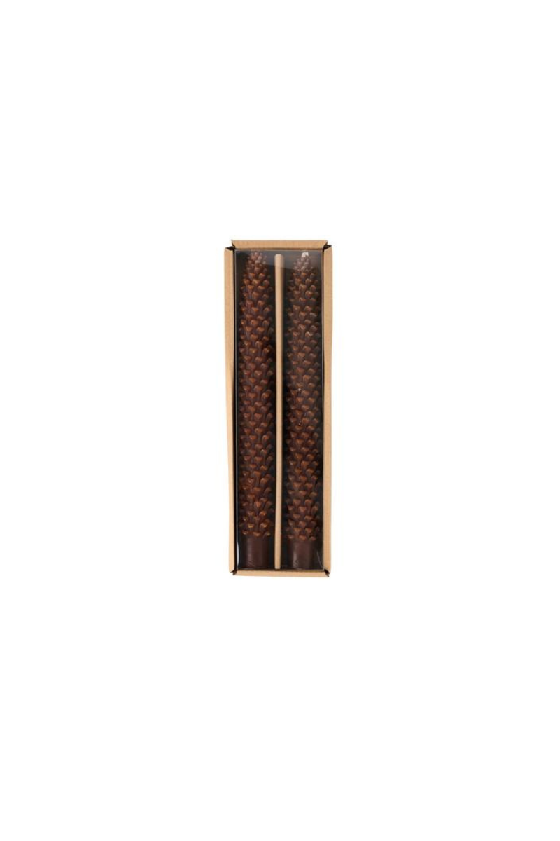 Pinecone Taper Candle