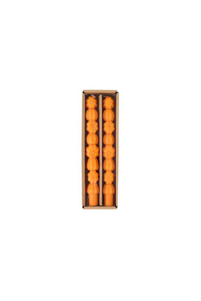 Orange Pumpkin Taper Candle