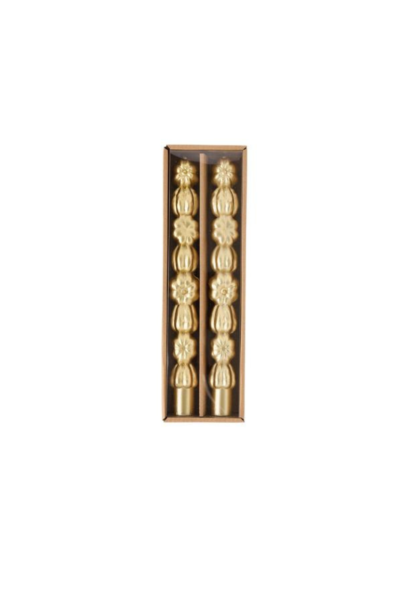 Gold Pumpkin Taper Candle
