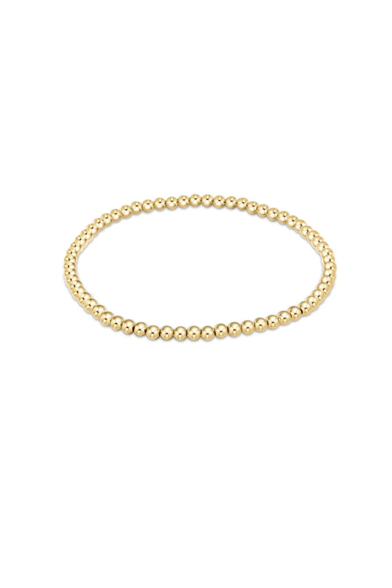 eGirl Classic Gold 3mm Bead Bracelet