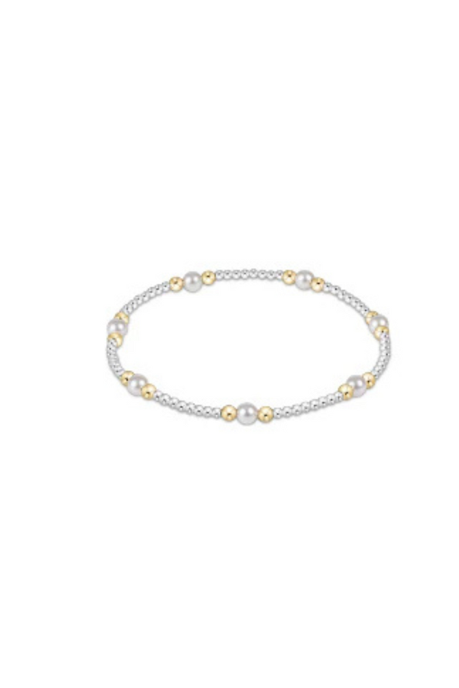 Purpose Pearl 4mm Bead Bracelet - Mixed Metal