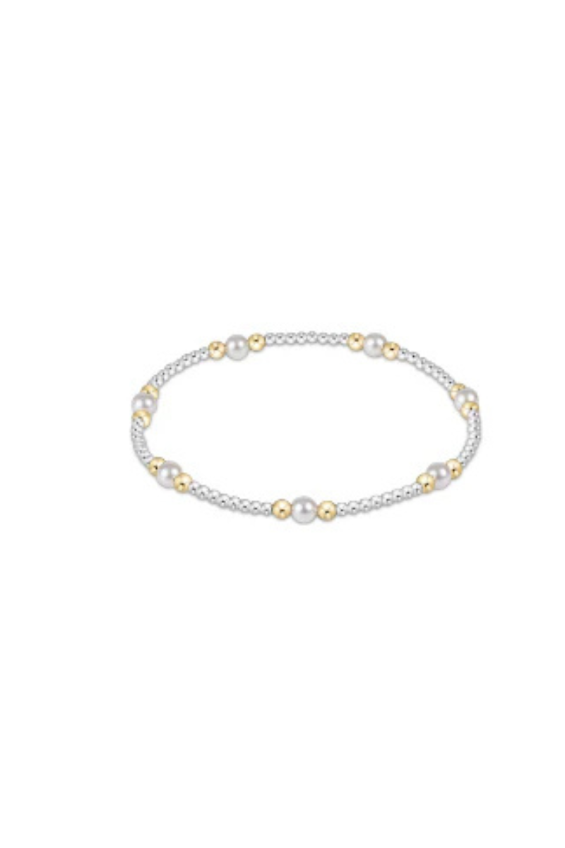 Purpose Pearl 4mm Bead Bracelet - Mixed Metal