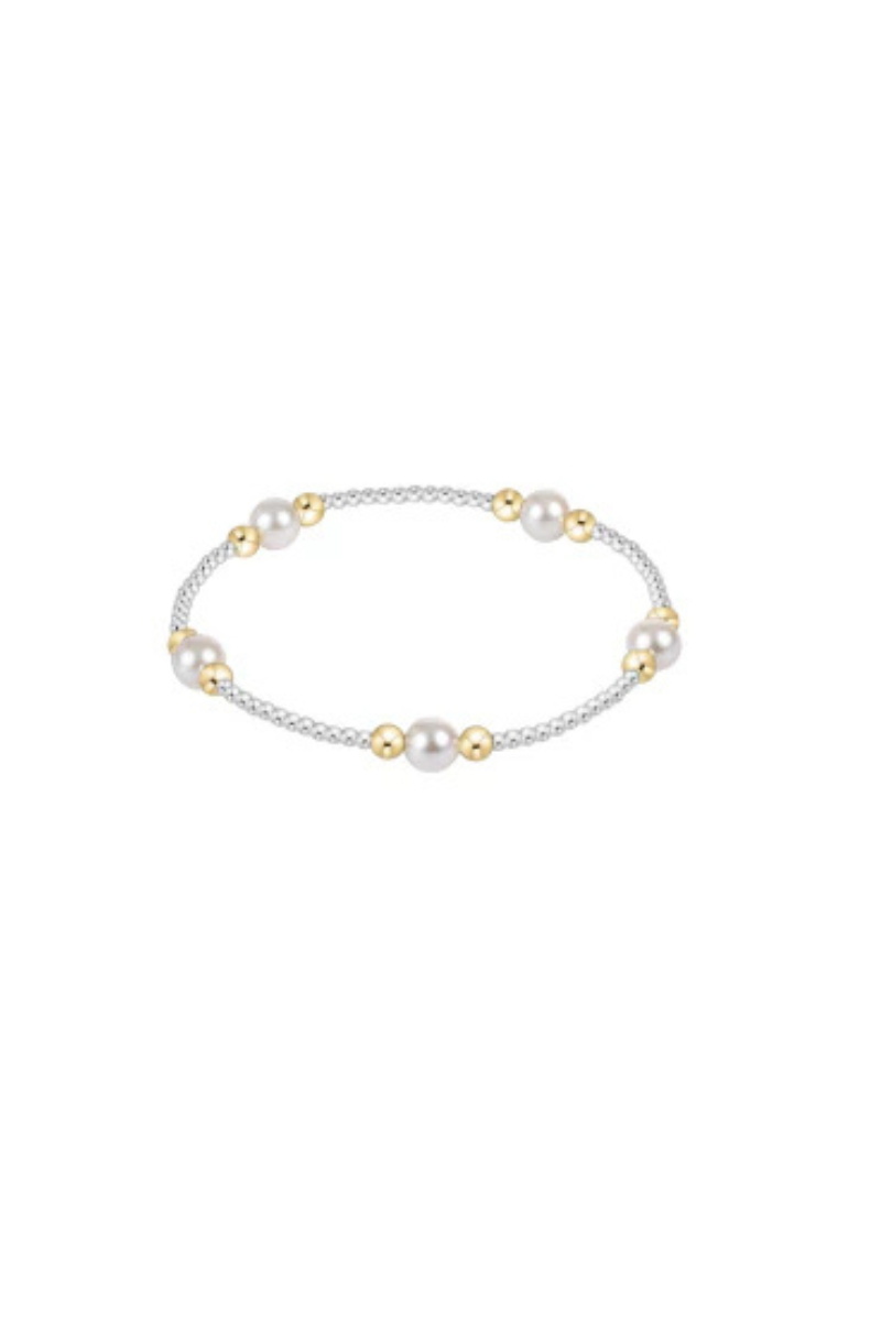 Purpose Pearl 6mm Bead Bracelet - Mixed Metal