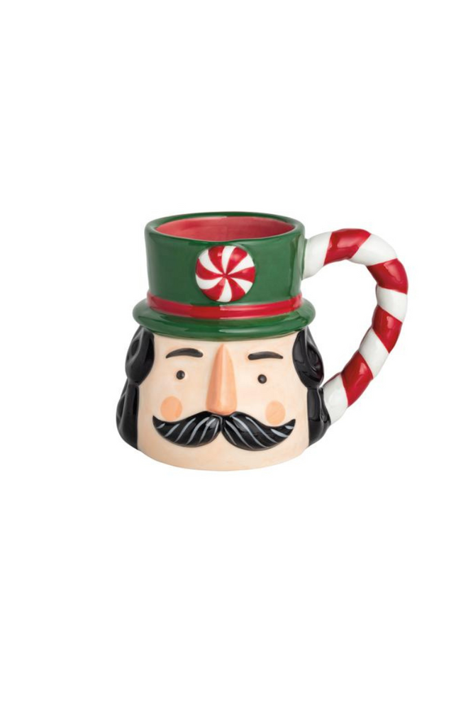 Nutcracker Candy Cane Handle Mug