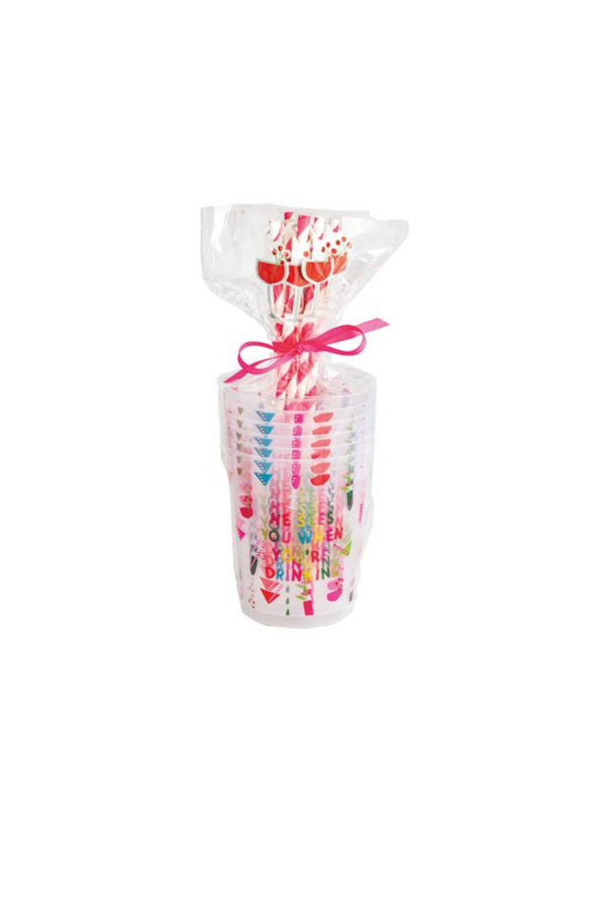 Holiday Party Cup Set - Pink