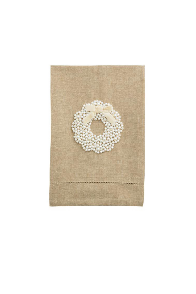 Pearl Wreath Tea Towel