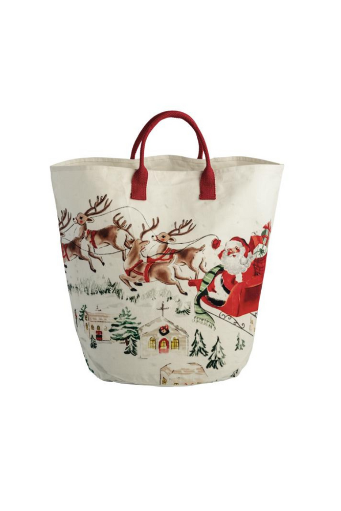 Santa Landscape Oversized Tote