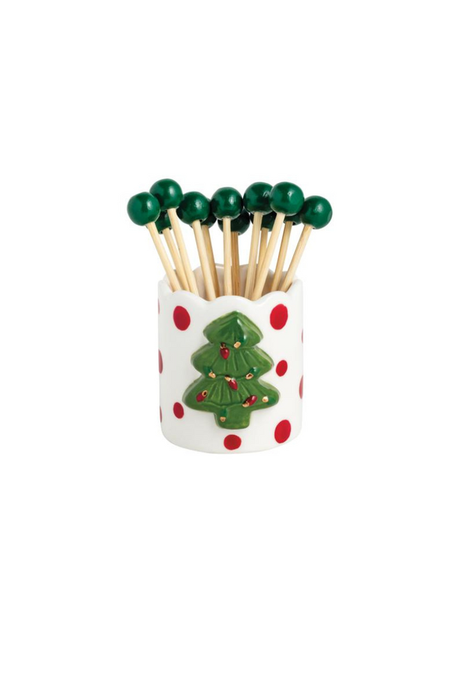 Bagged Tree Toothpick Holder