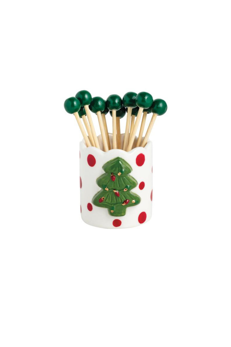 Bagged Tree Toothpick Holder
