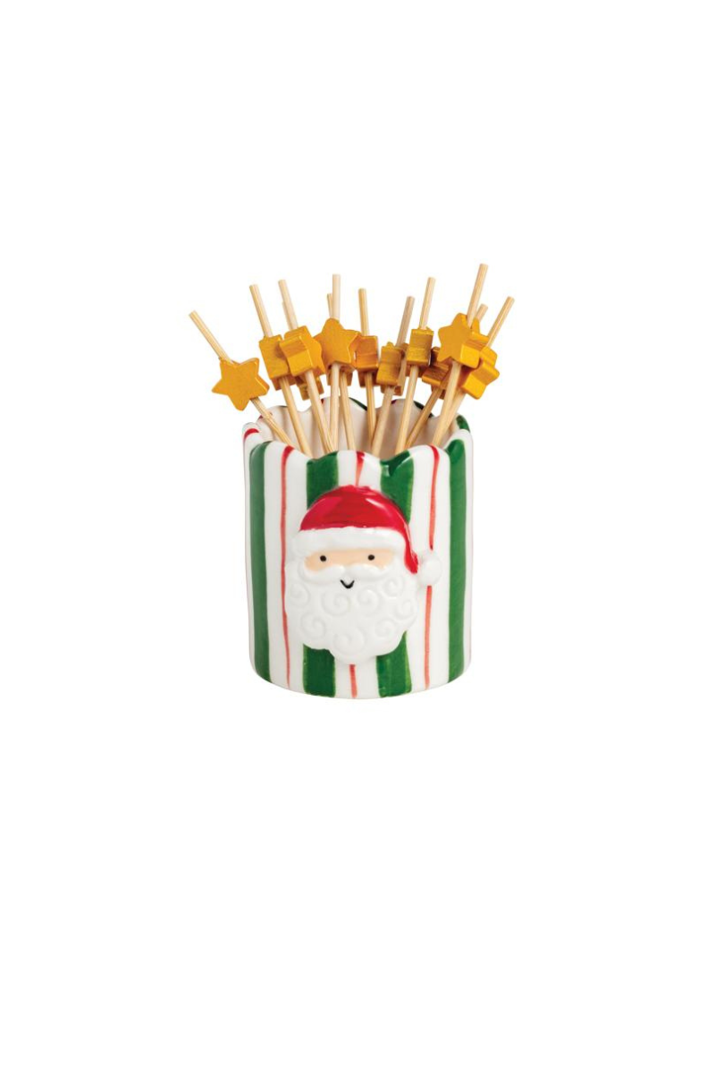 Bagged Santa Toothpick Holder