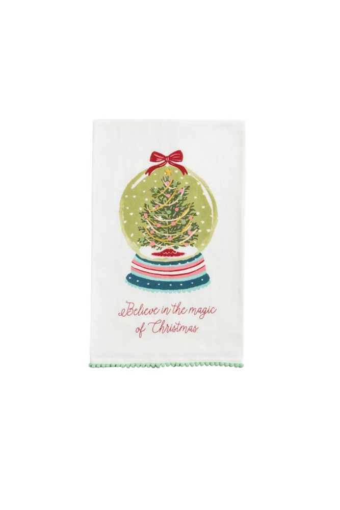 Snowglobe Christmas Printed Towel