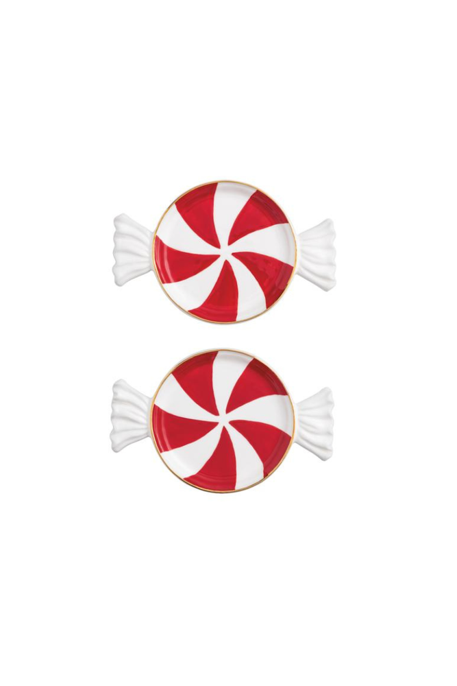 Red Candy Tidbit Plate