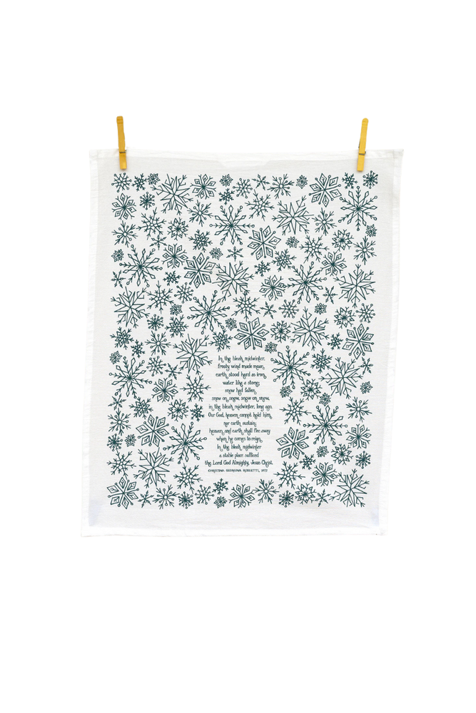 In the Bleak Midwinter Christmas Tea Towel