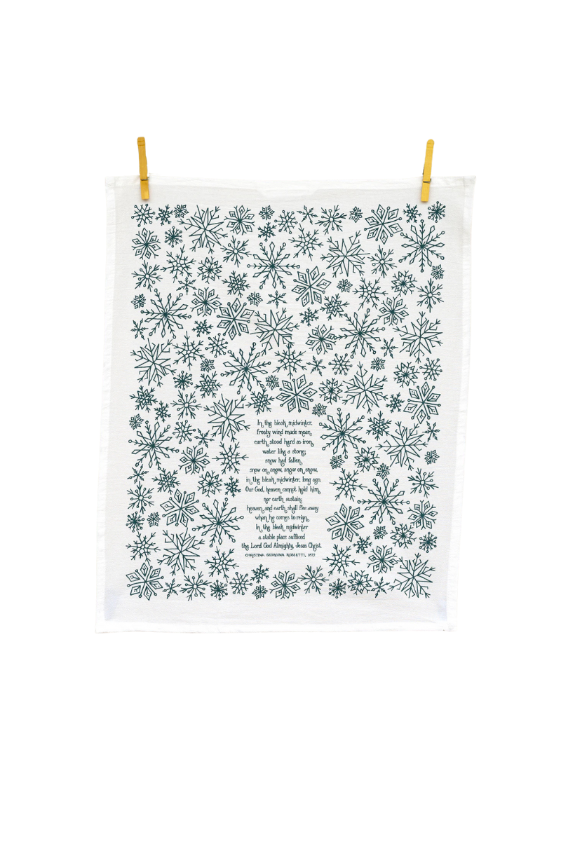 In the Bleak Midwinter Christmas Tea Towel