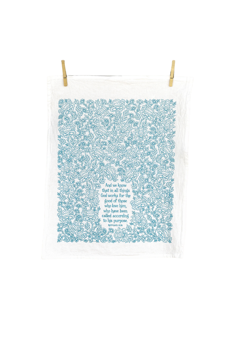 In All Things Scripture Tea Towel