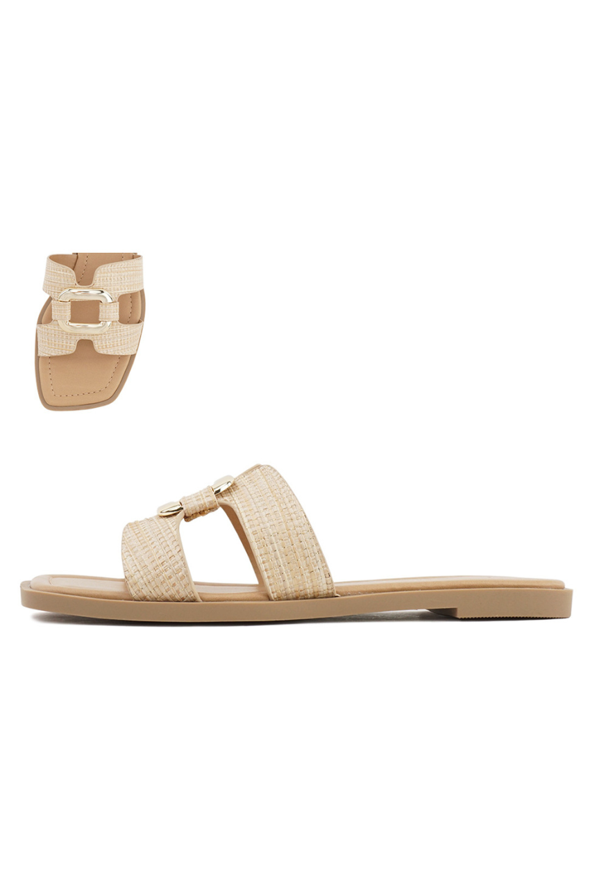 Fendley Sandals - Natural/Gold