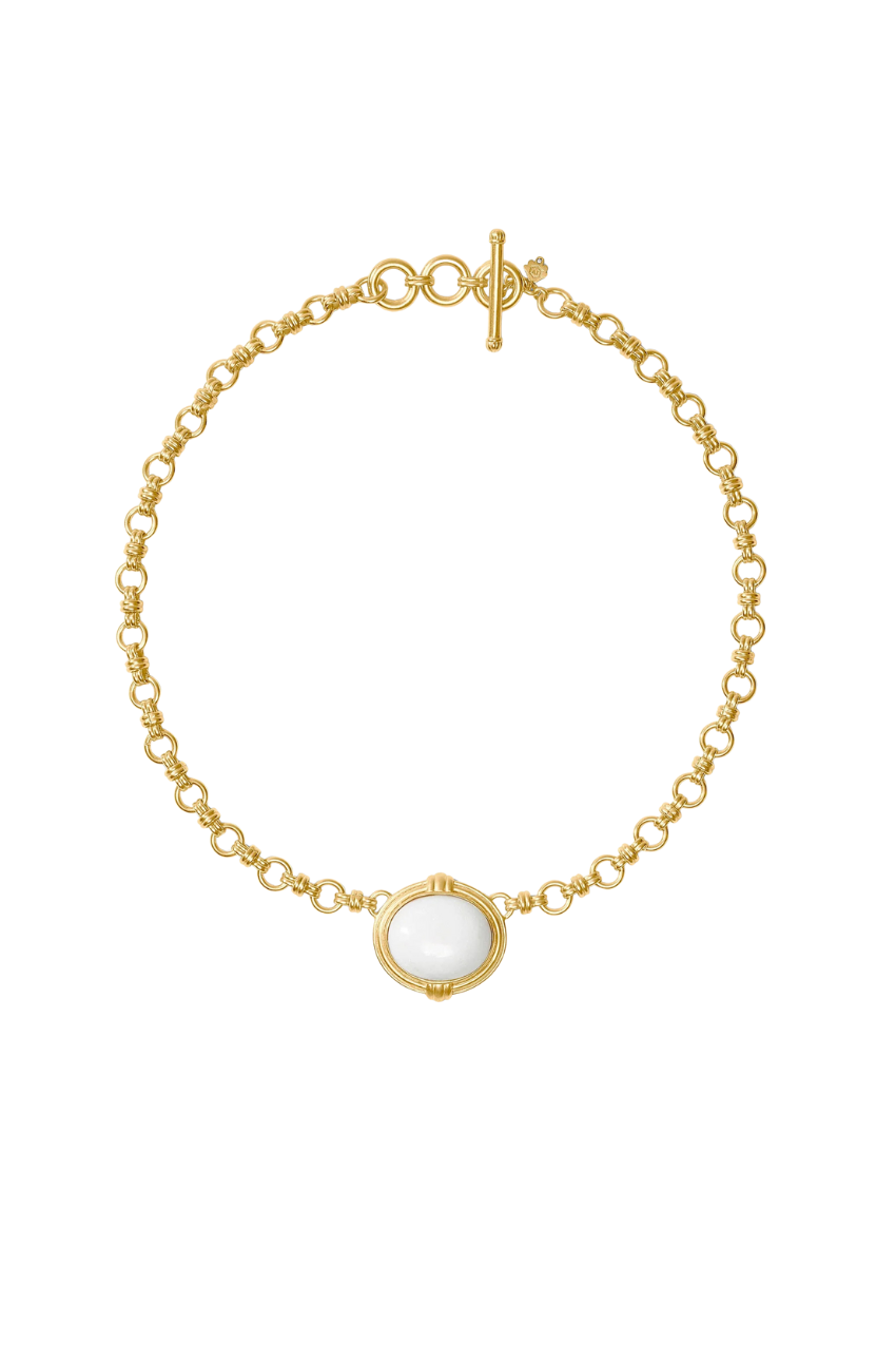 Portofino Demi Necklace - White Jade