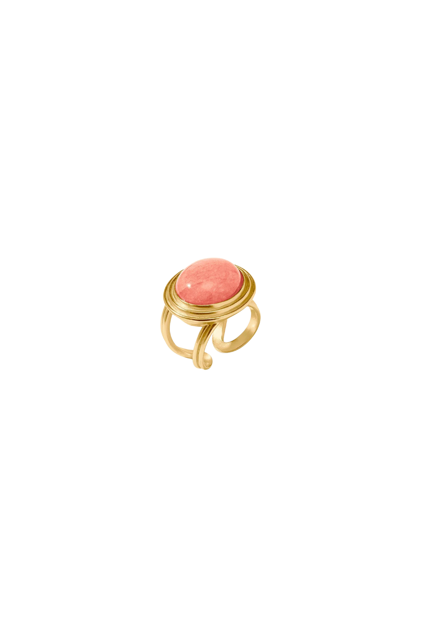 Portofino Statement Ring - Melon Jade