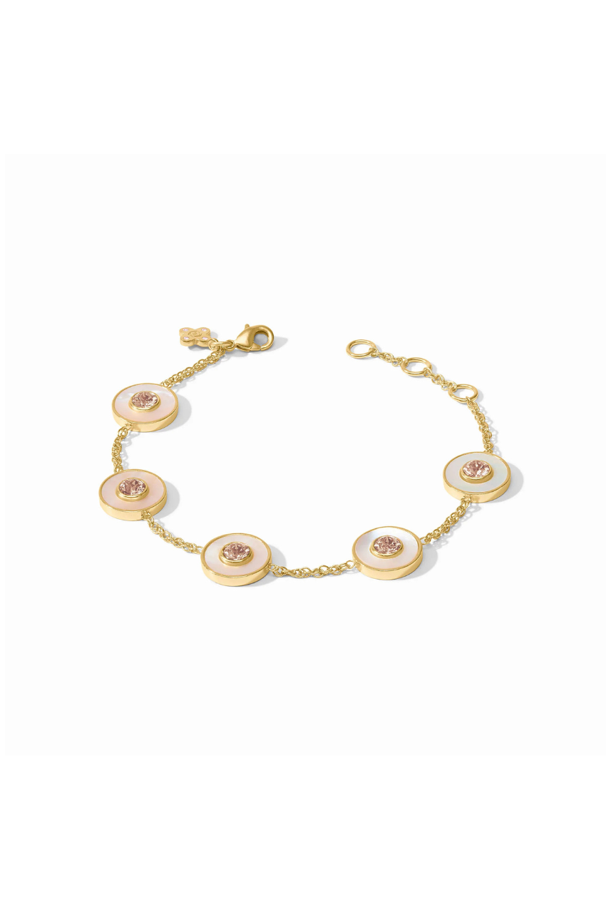 Colette Circle Delicate Bracelet - Champagne