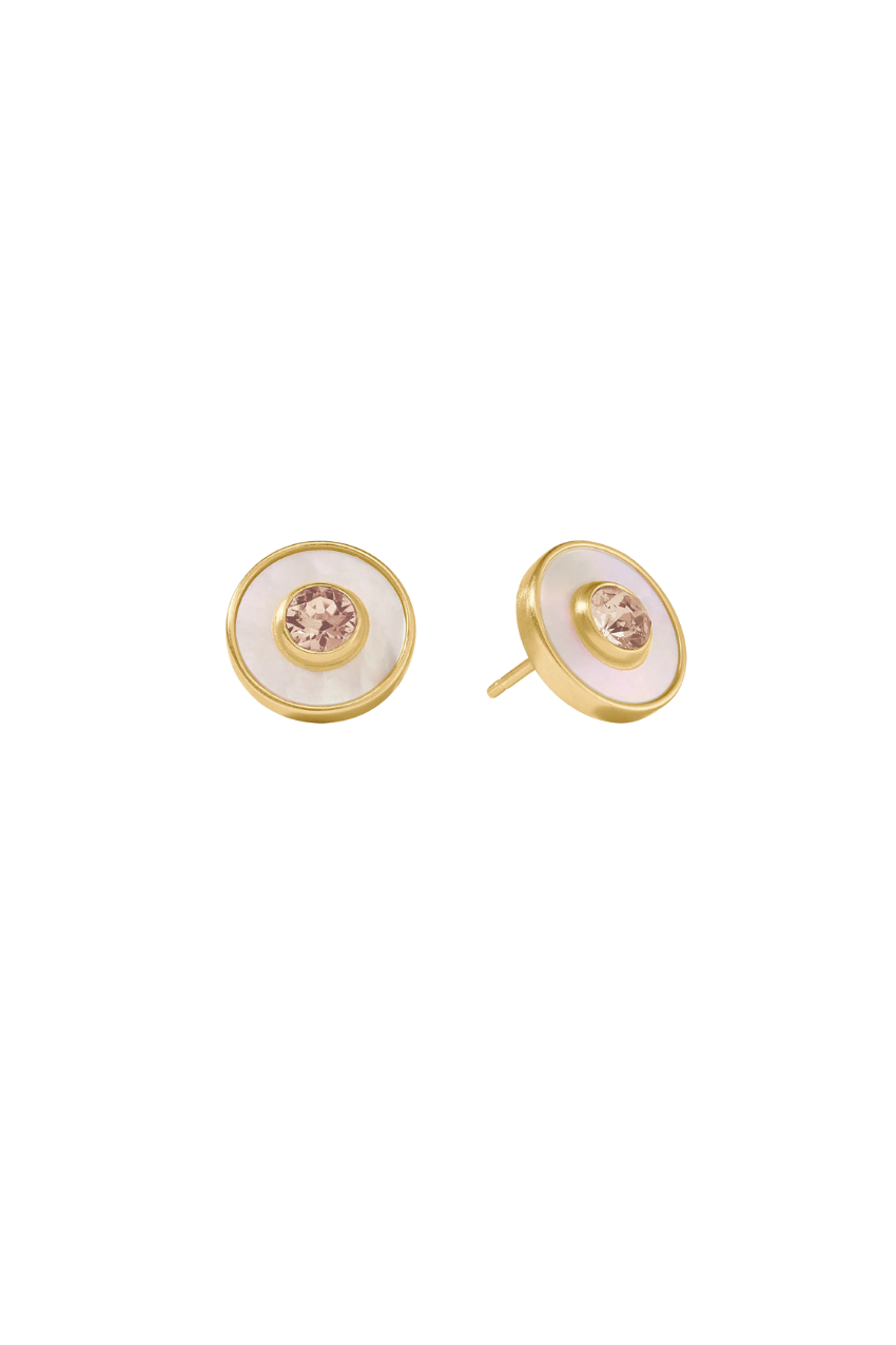 Colette Circle Earring - Champagne